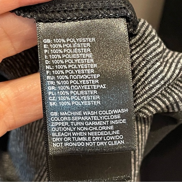 The North Face Black & Gray Quarter-Zip Pullover Mens Size Large - Picture 4 of 7